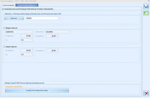 ustawienia Id biura rachunkowego w Comarch ERP Optima u klienta