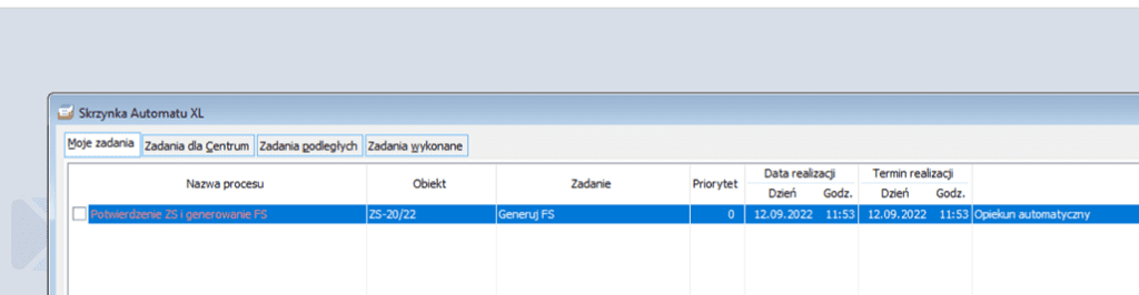 obsługa procesów w comarch erp xl