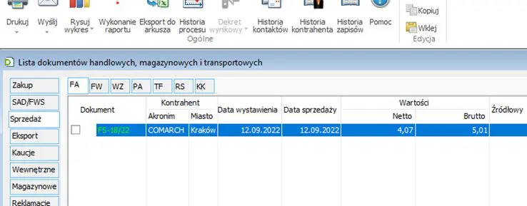 obsługa procesów w comarch erp xl