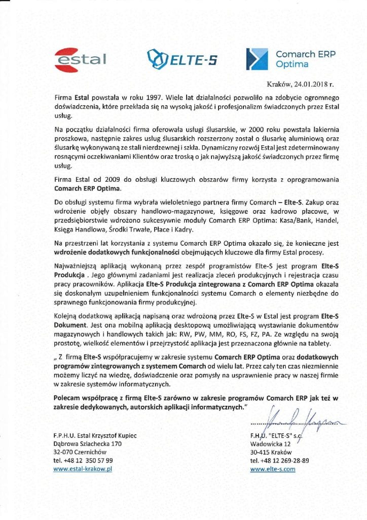Elte-s referencje