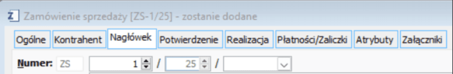 Zmiana numeracji dokumentów