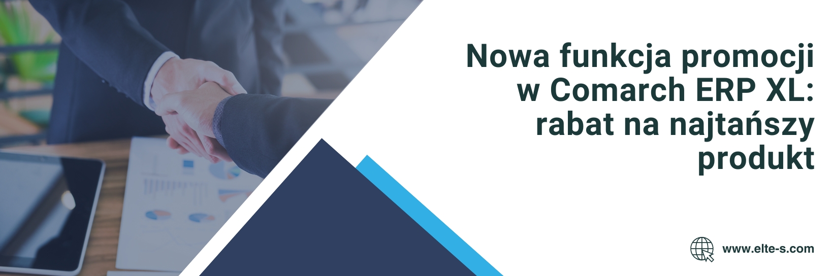 Banner - Nowa funkcja promocji w Comarch ERP XL rabat na najtańszy produkt