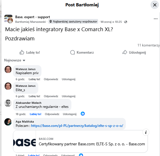 Opinie ELTE-S Baselinke Sync